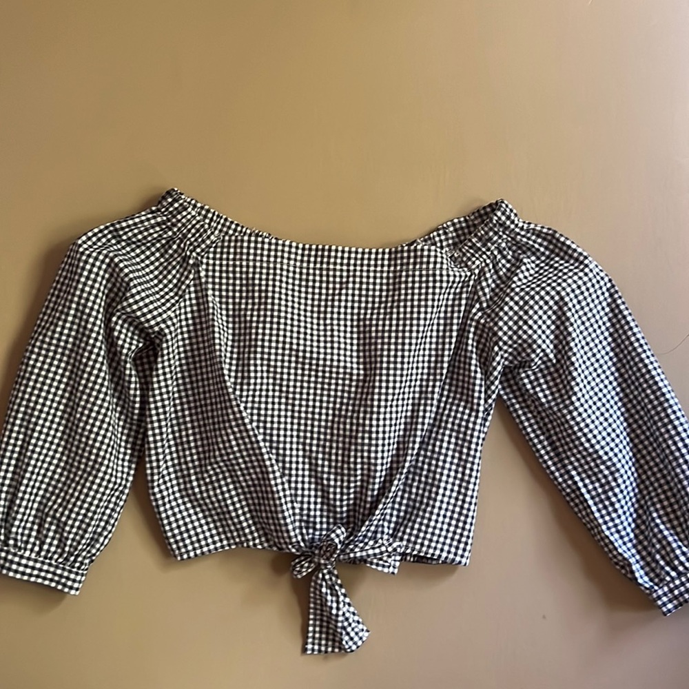 Gingham style shirt